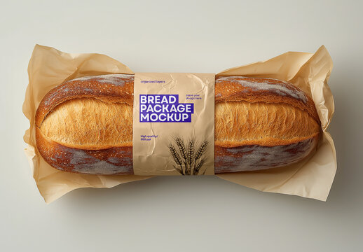 Bakery Bread Package Mockup Generated with AI