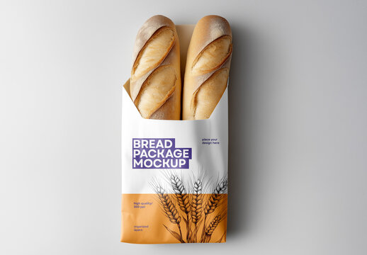 Bakery Bread Package Mockup Generated with AI