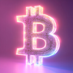 Cryptocurrency revolution bitcoin symbol digital finance futuristic design vibrant environment abstract viewpoint blockchain concept