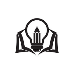 light bulb design logo template