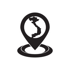 Vietnam map icon vector illustration symbol design