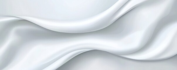 Obraz premium Elegant White Fabric Texture Background Design