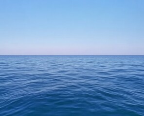 Obraz premium Serene Ocean Horizon View