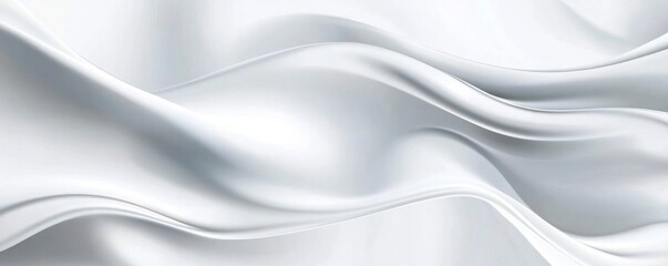 Obraz premium Elegant White Abstract Fabric Design