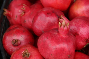 pomegranate fruit on the market