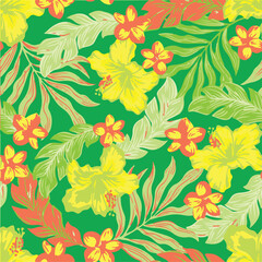 botanical floral vector seamless pattern with roses herbs and leaves big set background with flowers