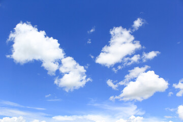 blue sky and clouds