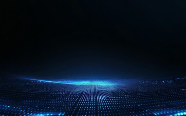 Abstract Blue Digital Technology Design