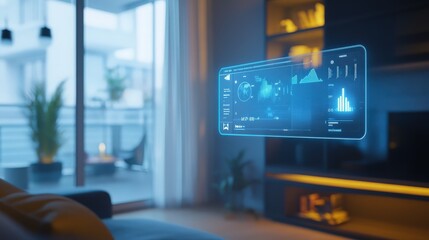 Naklejka premium Advanced Air Quality Monitor Displaying Real-Time Data