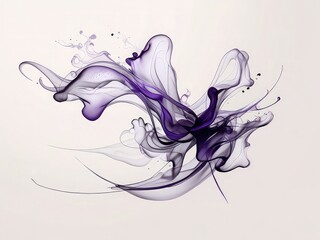 Fototapeta premium abstract smoke waves with transparent background , abstract smoke background ,abstract background with smoke