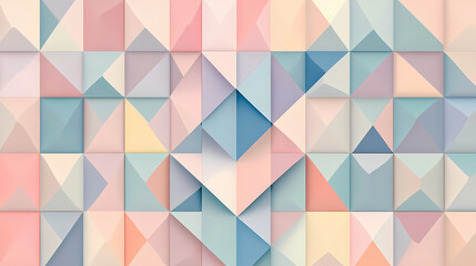 Geometric mosaic pattern in vibrant pastel hues. Mosaic. Illustration