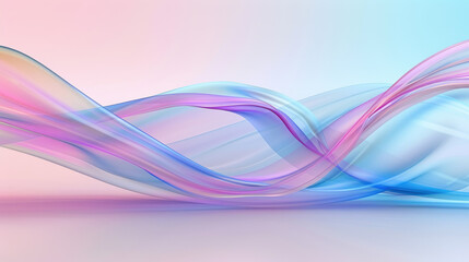 Colorful wavy fabric