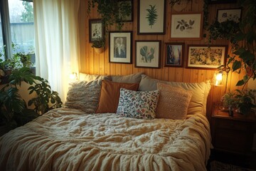 Cozy bedroom interior design home photography natural light intimate atmosphere comfort and style inspiration