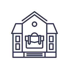 House with briefcase symbolizes work-life balance, blending home and career.