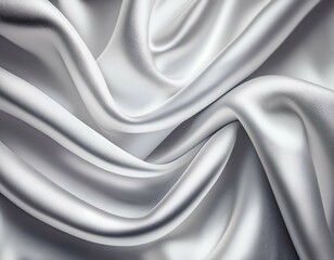 Fototapeta premium white gray satin texture that is white silver fabric silk panorama background with a beautiful soft blur pattern