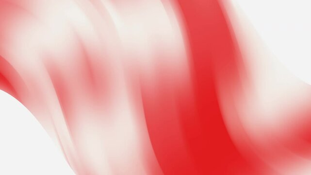 Red and white abstract curves create a smooth gradient suitable for backgrounds, banners, and artistic projects with a modern touch