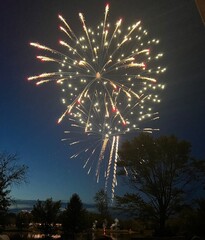 fireworks in the city