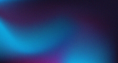 Modern purple blue abstract  color flow wave black background grainy texture banner website header design