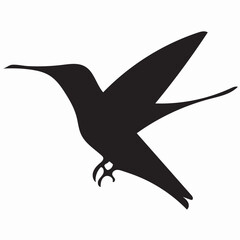 black silhouette flock of birds backlit Isolate on transparent background eps file