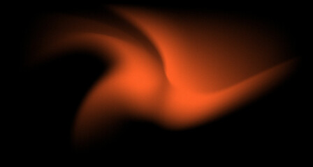 Orange black grainy background. Abstract dark background. Banner for advertise product on website. Space for text. Vector illustration.