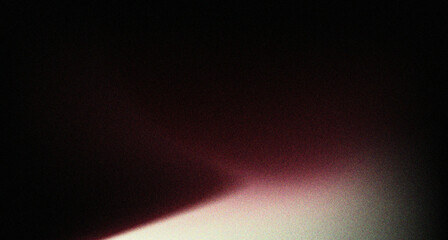 Abstract light wave burgundy on black grainy background