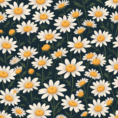 Delicate and vibrant floral pattern, perfect for textile, wallpaper or packaging. The floral design is full of life and beauty, creating a positive mood