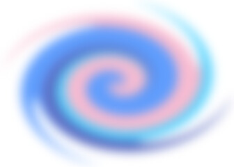 An abstract colorful transparent swirl shape spiral design element.
