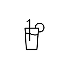 lemonade line icon