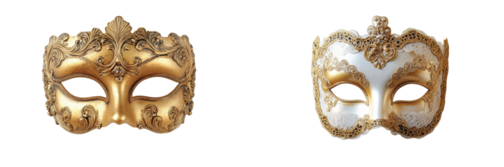 3D mask in rich gold with textured surface. Its intricate carvings reflect craftsmanship.