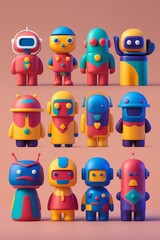 AI Image Of Colorful 3D Graphic Designs