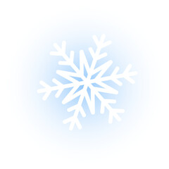Snowflake, sparkly ice crystal