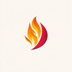 Abstract fire flame logo design. (2)