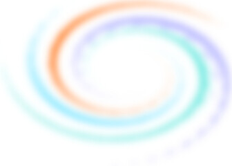 An abstract colorful transparent swirl shape spiral design element.