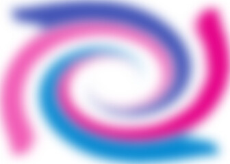 An abstract colorful transparent swirl shape spiral design element.