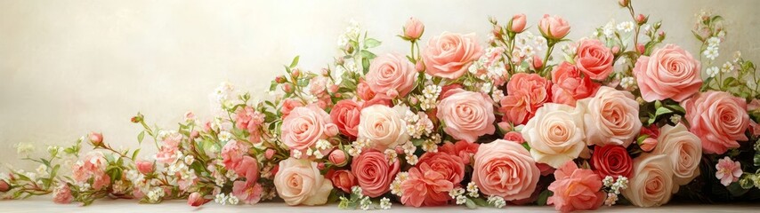 Elegant Floral Arrangement with Lush Petals and Greenery for Stunning Home Decor and Event Decoration Inspiration