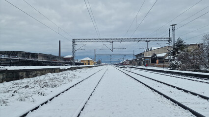 Railway in the winter
