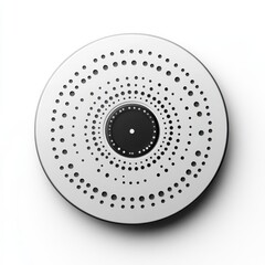 Radial button graphic showcasing a central circular layout with evenly distributed options on a pristine white backdrop.