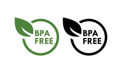 BPA FREE logo template illustration. Suitable for package product