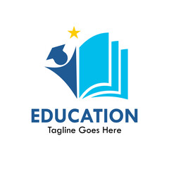 Education design logo template illustration. 