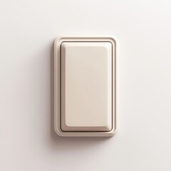 Stylish neumorphic toggle switch with gentle shadows and sleek edges, set against a white background.