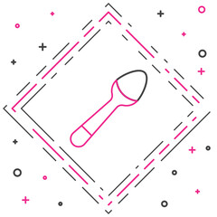 Line Teaspoon icon isolated on white background. Cooking utensil. Cutlery sign. Colorful outline concept. Vector