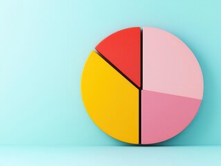 Pie chart breaking down retail sales by product category, symbolizing changing consumer preferences