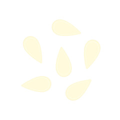 White sesame vector. free space for text. wallpaper. copy space.