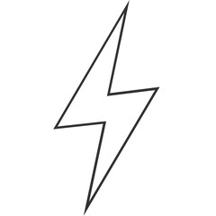 black outline white electrical symbol