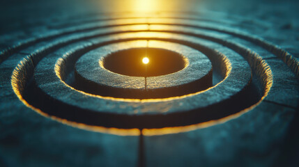 Fototapeta premium Precision in Marketing Hitting the Bull's-Eye with Targeted Advertising