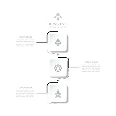 Vector business Presentation Connecting Steps Infographic Template