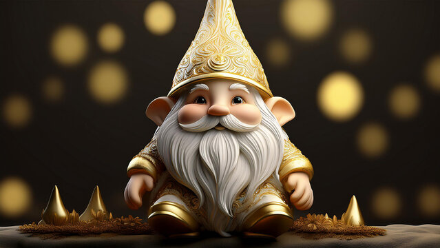 3d Wichtel Weihnachten fest Dezember hintergrund Figur 