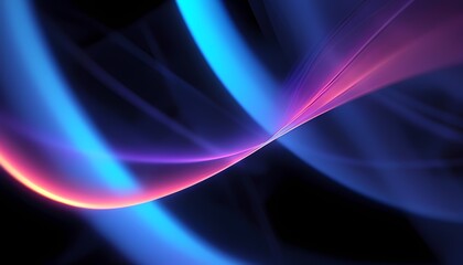 Obraz premium Abstract Blue and Pink Lightwave Swirls Background