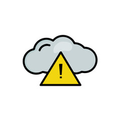 Warning attention icon symbol vector image Illustration