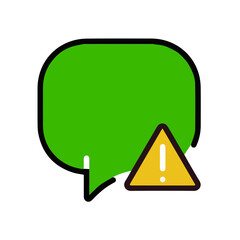 Warning attention icon symbol vector image Illustration